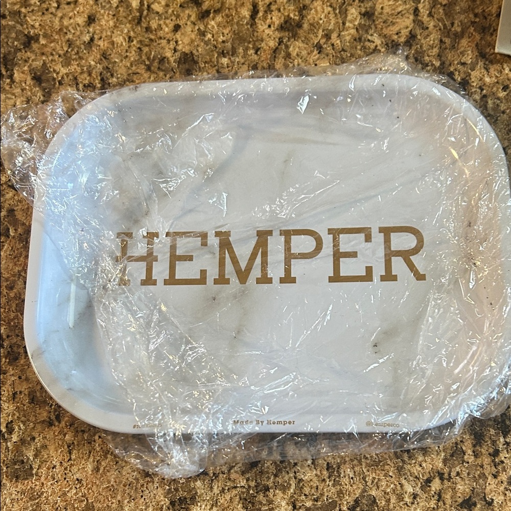 Hemper White Rolling Tray